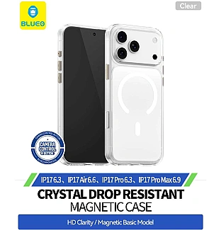 قاب بلو کریستالی با مگ سیف Blueo Crystal Drop Resistance Magsafe Case Iphone